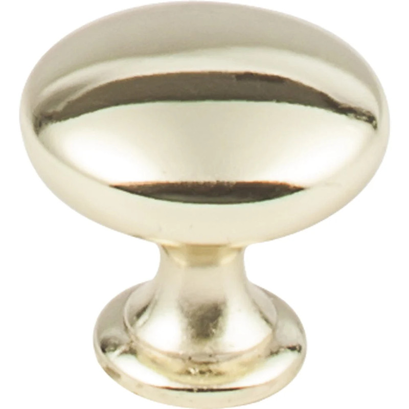 Madison Knob, 1-3/16" Dia.,  Polished Brass